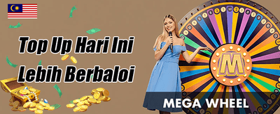 Bonus Selamat Datang 100% Mega promotional banner
